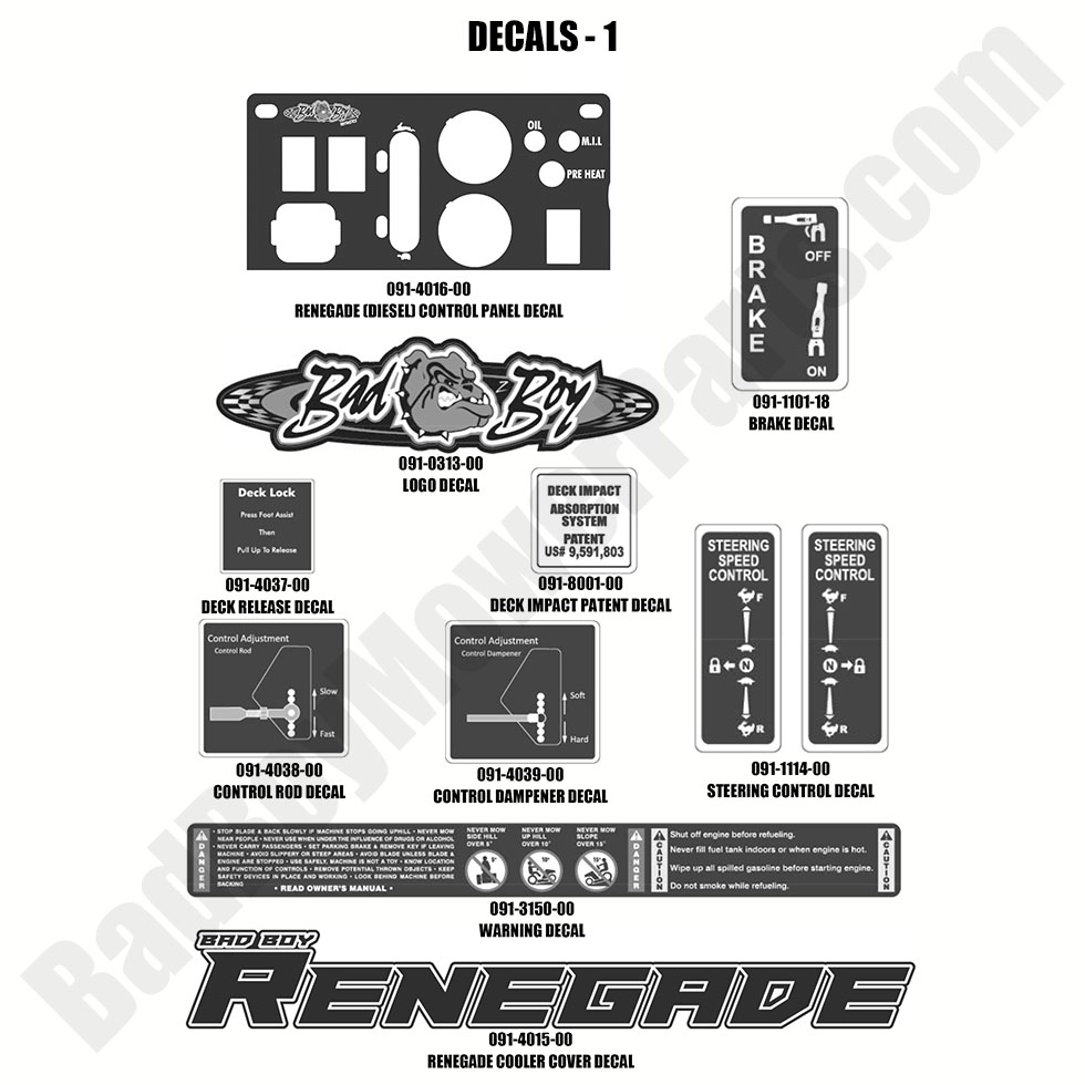 2019 Renegade - Diesel Decals - 1